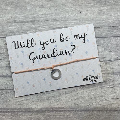 Guardian gift, Will you be my Guardian present, Guardian Card, godparent gift.