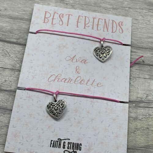 Best friend gift, matching friendship bracelets, personalised best friend gift, isolation gift, best friend bracelets, best friend jewellery