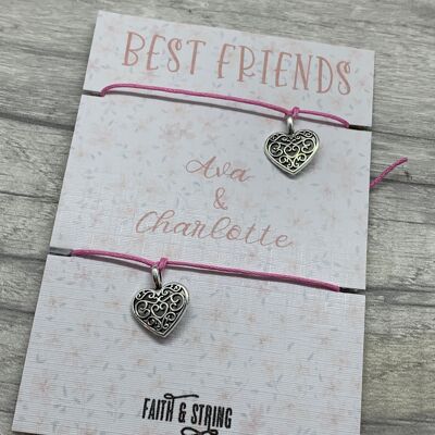 Best friend gift, matching friendship bracelets, personalised best friend gift, isolation gift, best friend bracelets, best friend jewellery