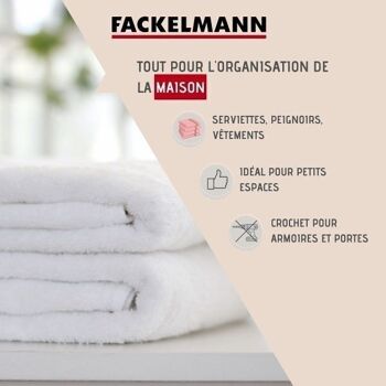 Crochet de porte en acier inoxydable Fackelmann Tecno 2