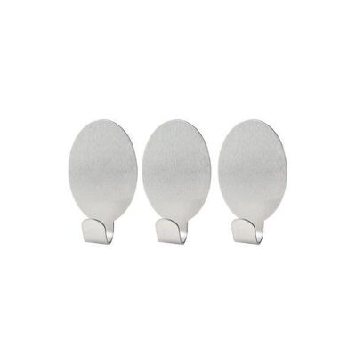 Set of 3 Fackelmann Tecno universal oval adhesive hooks