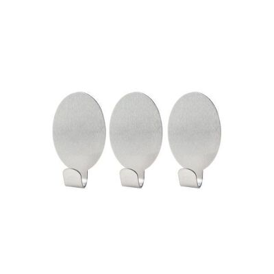 Lot de 3 crochets adhésifs universels ovales Fackelmann Tecno