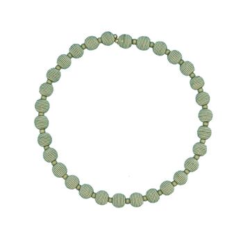 Collier Boule Tissée Springwire Vert Sauge 1