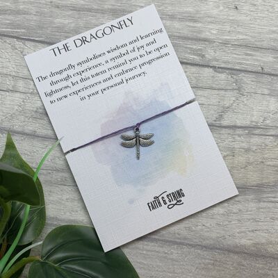 Dragonfly Gift, Dragonfly Wish Bracelet, Dragonfly Spirit Animal Gift, DragonflyCharm, Dragonfly Bracelet, Dragonfly totem