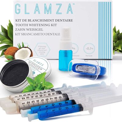 Kit de blanchiment dentaire au charbon actif - Glamza