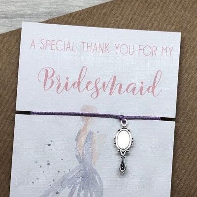 Bridesmaid gift, bridesmaid favour ideas, bridesmaid thanks gift, thank you bridesmaid card, bridesmaid box