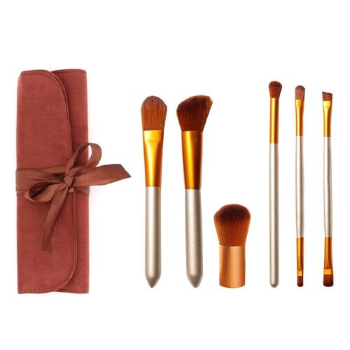 Kit de 10 pinceaux golden trip - Teint & yeux - Fascination