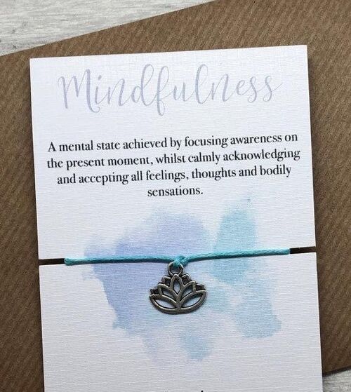 Mindfulness friendship bracelet, Yoga Gift, Pilates Gift, mindfulness Gift, meditation gift, breathe gift, buddha gift, mindfulness