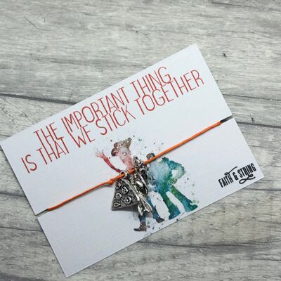 Pulsera con dijes de Toy Story, regalo de Toy Story, regalo para el mejor amigo, regalo para la hermana.
