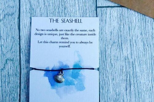 Seashell Wish Bracelet Gift Bracelet Inspirational Gift Mermaid gift Sea Beach