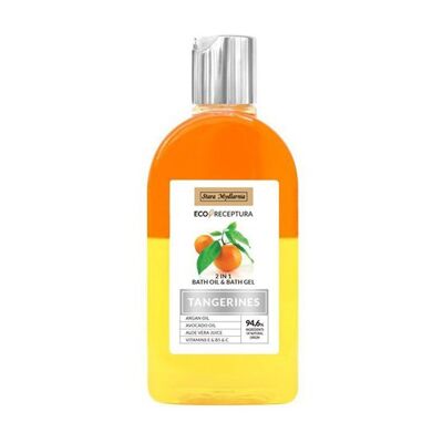 Huile et gel de bain à la mandarine 2 en 1 - Réhydratant