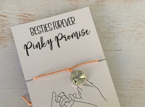 Pinky promise, pinky promise gift, best friend gift, pinky promise gift, pinky promise card, pinky swear charm, pinky promise