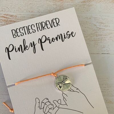 Pinky promise, pinky promise gift, best friend gift, pinky promise gift, pinky promise card, pinky swear charm, pinky promise