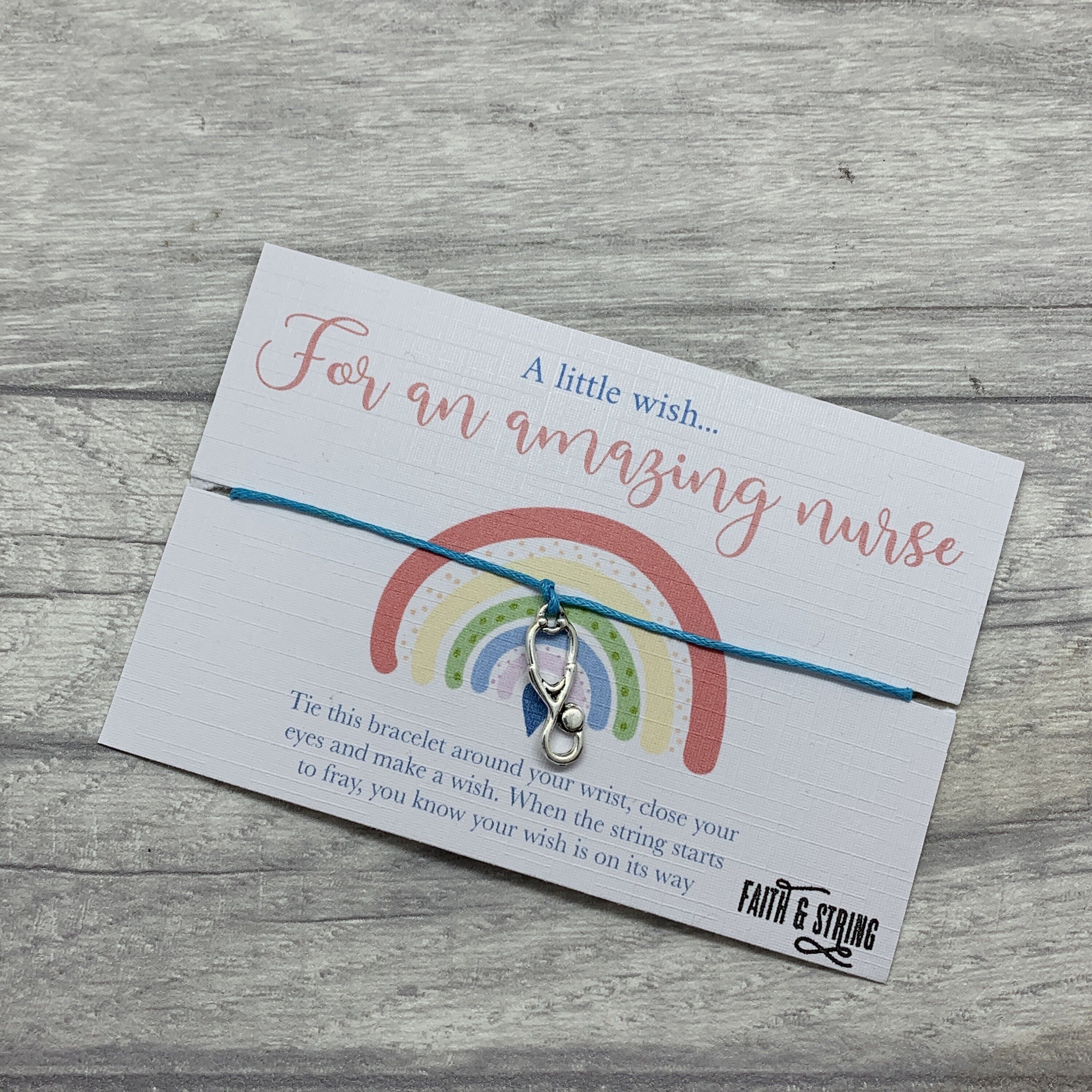 Arztgeschenk, Krankenschwestergeschenk, Schlüsselarbeitergeschenk, Sanitäter-Dankeschön, Wunschgeschenk, NHS-Wohltätigkeitsarmband, Geschenk für NHS-Mitarbeiter.