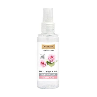 Lotion tonique visage et corps à la rose de Damas - Bodymania