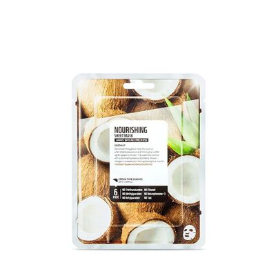 Masque en tissu pour le visage à la coco - Superfood