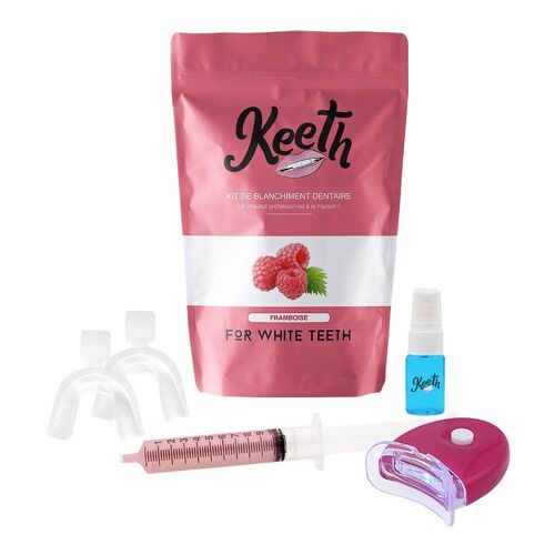 Kit de blanchiment dentaire à la framboise - Soin blancheur des dents