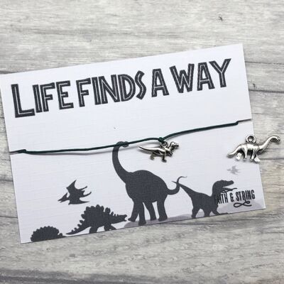 Jurassic Park inspired dinosaur friendship bracelet dinosaur wish bracelet