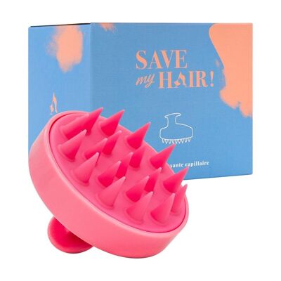 Brosse massage cuir chevelu pour stimuler la pousse des cheveux - Save My Hair !