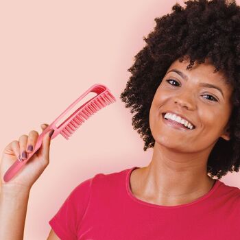 Brosse démêlante rose cheveux bouclés sans douleur - Save My Hair ! 3