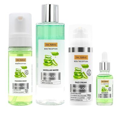 Coffret de soins du visage anti-rides à l'Aloe vera - Bodymania