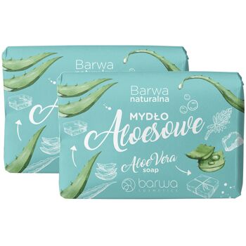 Pack de 2 Savons solides Aloe Vera - Barwa