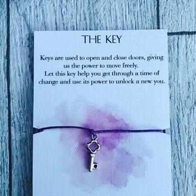 Key Wish Bracelet Gift Bracelet Inspirational Gift