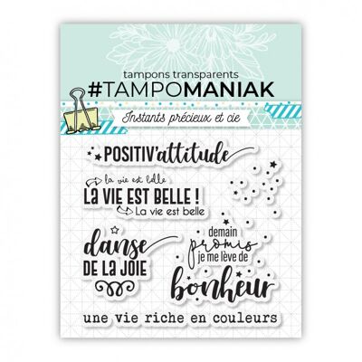 Stamp board - Positiv'attitude - 10x10cm