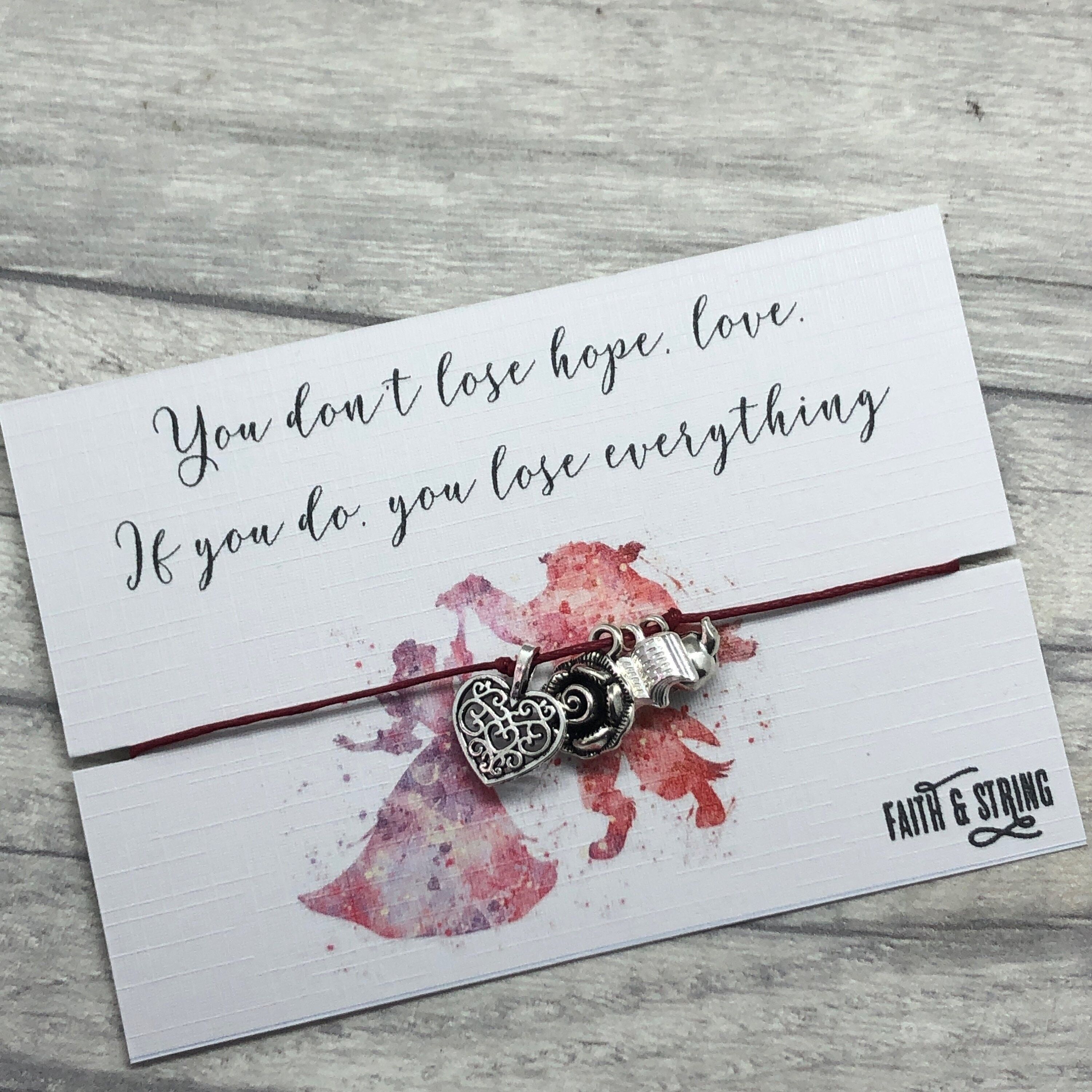 Die Schöne und das Biest Armband Disney Bettelarmband inspiriert Belle Rose Charm