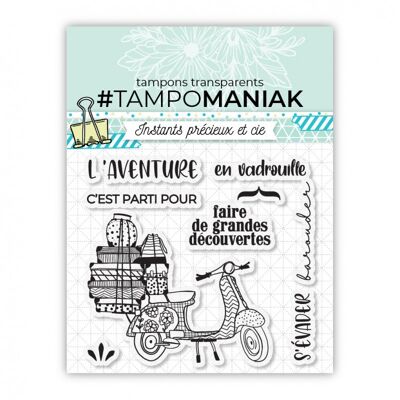 Stamp sheet - Adventure & Escape - 10x10cm