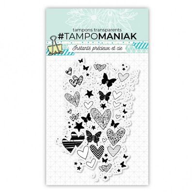Flight of hearts and butterflies clear stamp - 10x15 cm