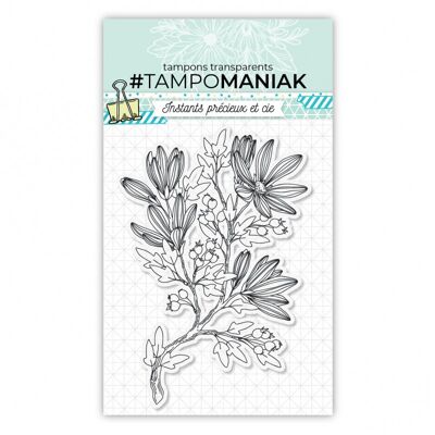 Flowering branch stamp 2 - 10x15cm