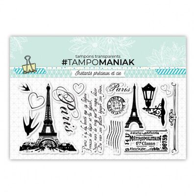 Stamps when paris wakes up - 10x21cm