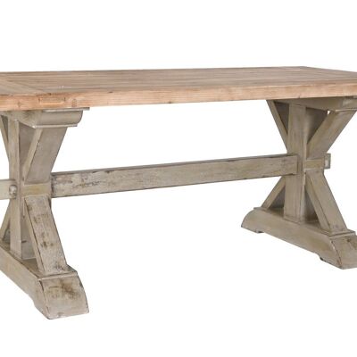 TABLE À MANGER EN SAPIN 180X80X76 30.00 NATUREL MB201946