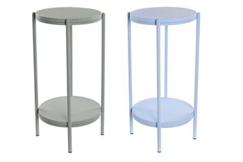TABLE D'APPOINT METAL 26X26X55 2 ASSORTIMENTS. MB203305 4
