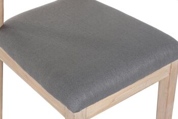 CHAISE POLYESTER SAPIN 46X53X90 GRIS FONCÉ MB203395 2