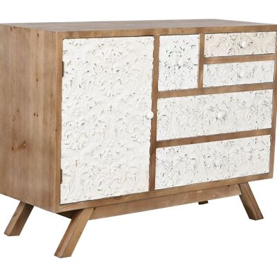 CASSETTO ABETE MDF 106X38X78,5 NATURALE INTAGLIATO MB205963