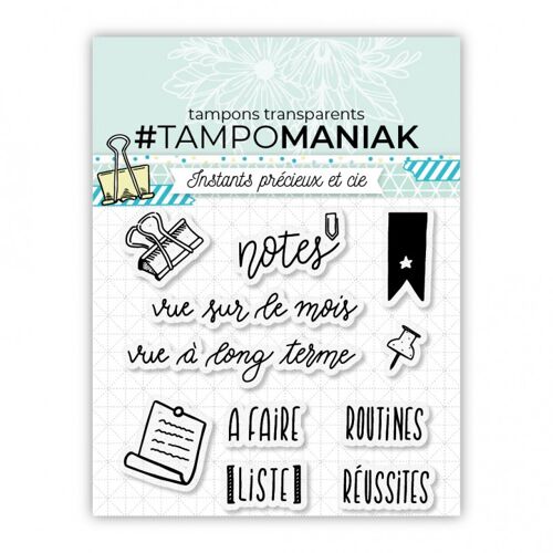 Planche de tampons - Notes - 10x10cm