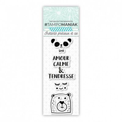 Stempel „Zärtlicher Panda“ – 13 x 5,5 cm