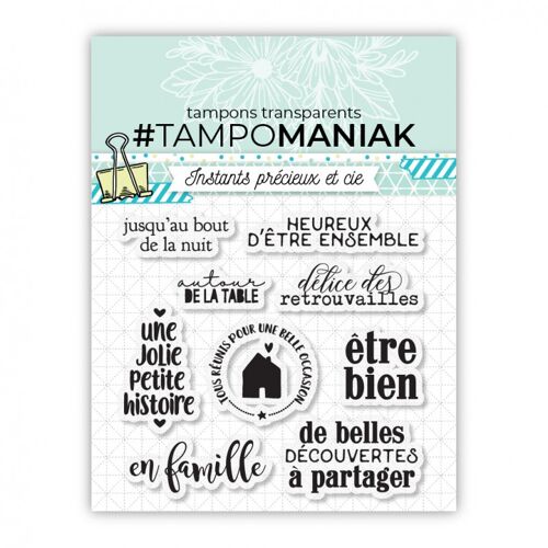 Planche de tampons - En famille - 10x10cm