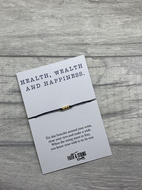Health, wealth and happiness gift, christmas wish, happiness gift, happiness card, gift for her, gift for him.