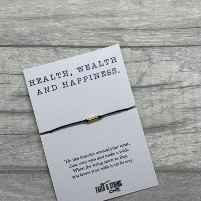 Health, wealth and happiness gift, christmas wish, happiness gift, happiness card, gift for her, gift for him.