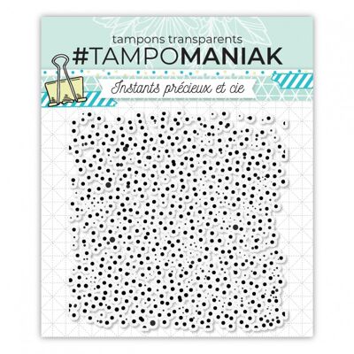 Background stamp - dots - 15x15cm