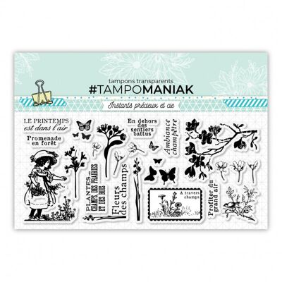 Spring Basi'Motifs clear stamp set - 10x21cm