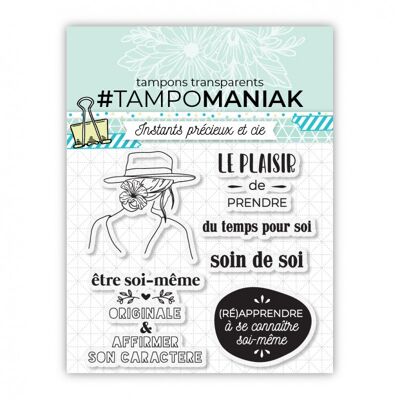 Planche de tampons - Prendre soin de soi - 10x10cm