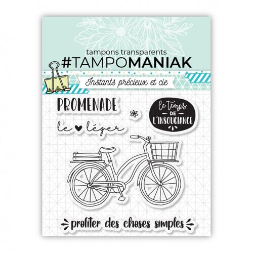 Planche de tampons - Profiter des choses simples - 10x10cm