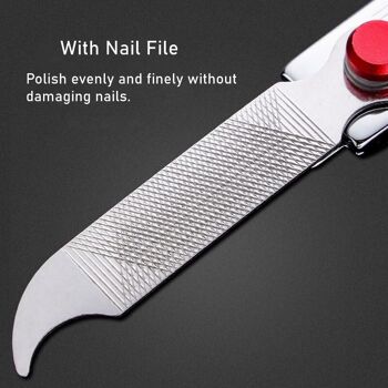 Large Sharp Manicure Cutters for Nail Stainless Steel+Carbon Steel Acronyx Hard Nail Clippers Pedicure Oblique Mouth Household 5