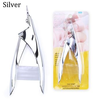 Professional Nail Art Clipper Special type U word False Tips Edge Cutters Manicure Colorful Stainless Steel Nail Art Tools 7