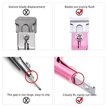 Professional Nail Art Clipper Special type U word False Tips Edge Cutters Manicure Colorful Stainless Steel Nail Art Tools 18