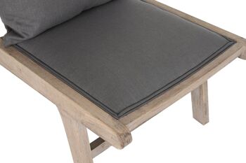 FAUTEUIL SAPIN POLYESTER 57X85X71,5 GRIS FONCÉ MB203401 2